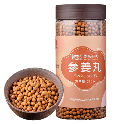 姜来无忧参姜丸250g/罐 云南罗平小黄姜人参纯姜丸即食吞服养生老姜丸 商品图4