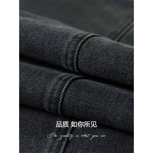 COCOBELLA设计感解构牛仔裤女质感铆钉宽松休闲裤直筒裤DN613 商品图3