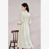 西遇纯色连衣裙早春新款温柔气质垂顺收腰百搭裙子女V1731909 商品缩略图3