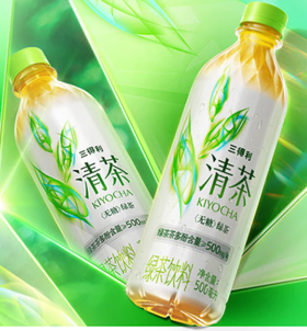 三得利清茶无糖原味绿茶500ml*15
