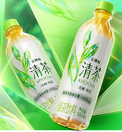 三得利清茶无糖原味绿茶500ml*15 商品图0