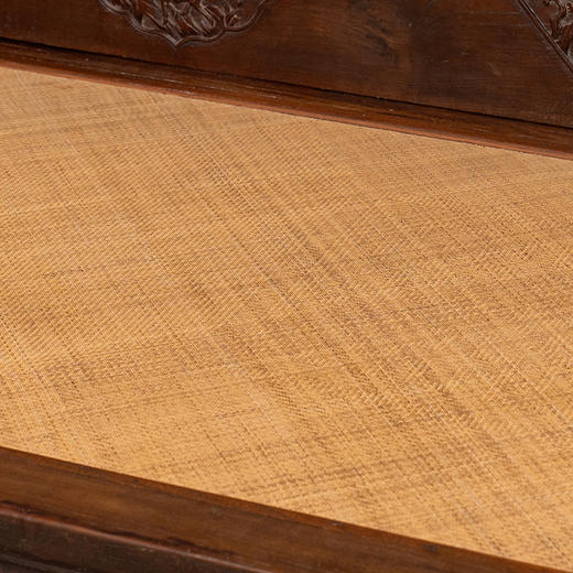 清 榉木花鸟人物开窗三围屏罗汉床 商品图2