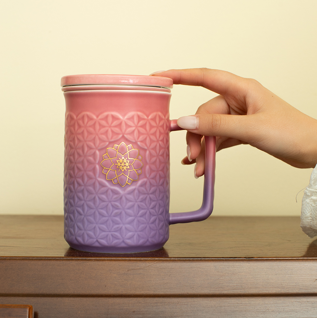 【热销推荐】生命之花三件杯（含茶漏）460ml