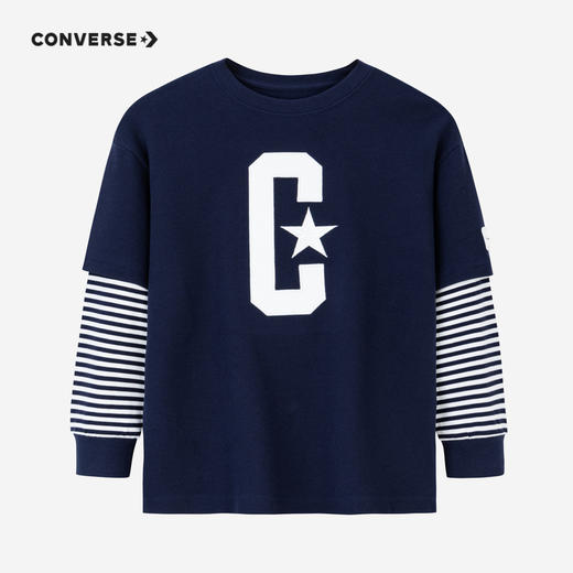 CONVERSE 匡威 秋 大童小童 儿童长袖T恤 CNVN-FF-D986 商品图0