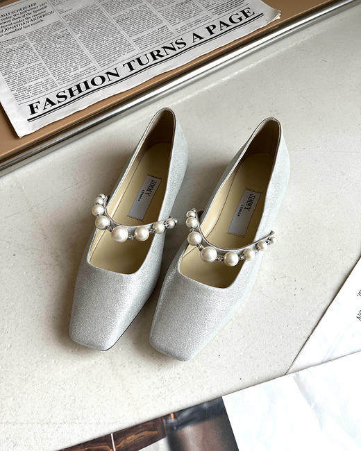 7折  JM家 舒适优雅皮鞋 芭蕾珍珠平底鞋 BZ1080 商品图12