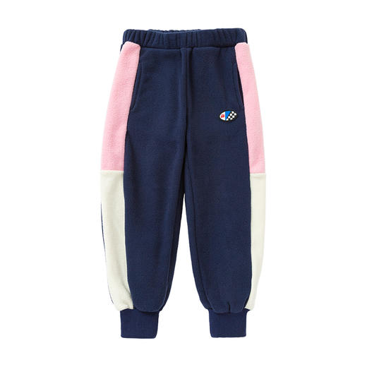 【24年反季特价清仓】龙之涵 双色侧边摇粒绒卫裤秋冬保暖裤 抗静电 婴幼儿A类标准 商品图3