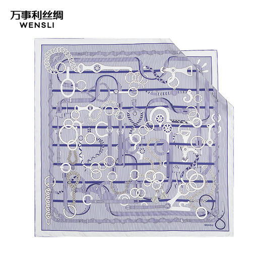 万事利“穗穗平安”88厘米双面印花真丝大方巾 商品图3