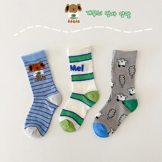 1424儿童袜子一件代发春夏薄款彩虹儿童网眼袜波点游乐园女童袜子_HLY 商品图13