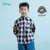 迪士尼童装男童格子衬衫米奇卡通洋气潮搭中大童宝宝上衣衬衣 商品缩略图0