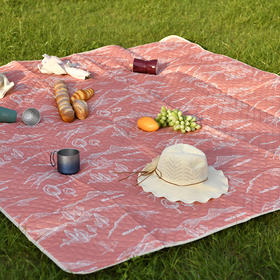 marie claire（嘉人）超声波野餐垫 山野红