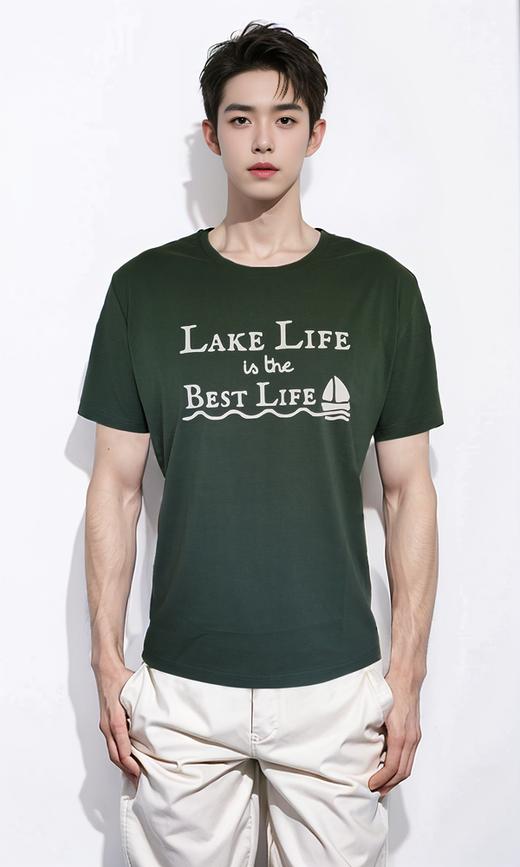 REDLAKE金色池塘T恤衫绿色（男女同款） 商品图4