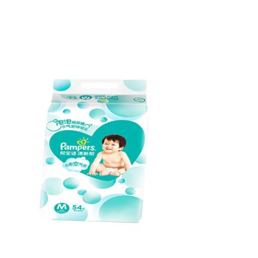 帮宝适（Pampers）清新帮 腰贴型婴儿纸尿裤M号 6-11kg 54片新旧包装随机发货 商品图0
