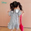 【商场同款】迪士尼童装女童短袖连衣裙洋气中大童条纹荷叶边翻尖领小飞象裙子 商品缩略图1
