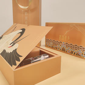 鹤颜悦色文创丝巾礼盒