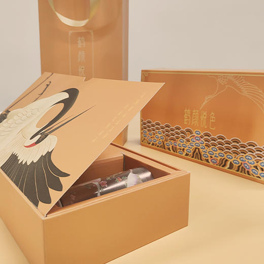 鹤颜悦色文创丝巾礼盒 商品图0