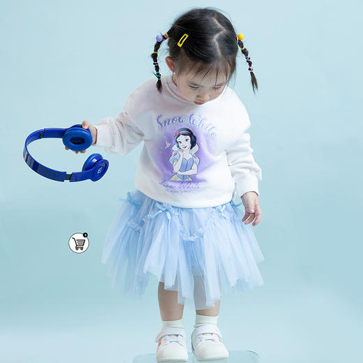【商场同款】迪士尼童装女童套头卫衣春秋季洋气宝宝公主卡通上衣 商品图1