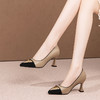 细跟尖头气质单鞋，不累脚拼色职业工作鞋HY-H3180 商品缩略图0