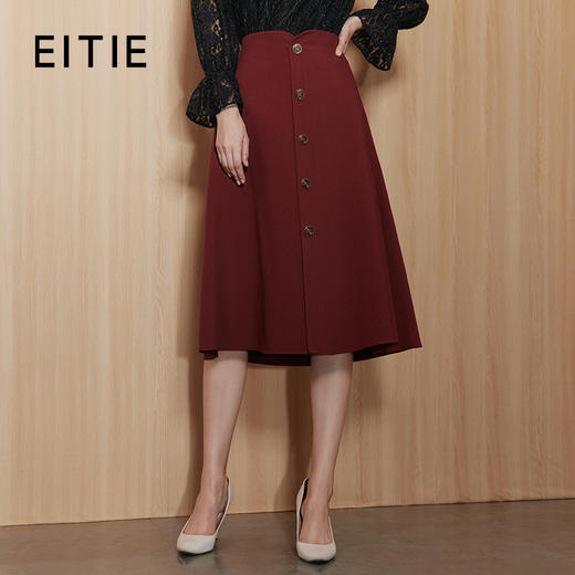 EITIE爱特爱秋季新款气质显瘦A版时尚百搭半身裙C2306210 商品图0