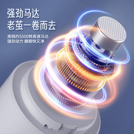 【新款电动磨脚器】家用全自动磨脚神器修脚 去死皮老茧美脚修足机器 进口磨头持久耐用 两档使用更快除茧 商品图3