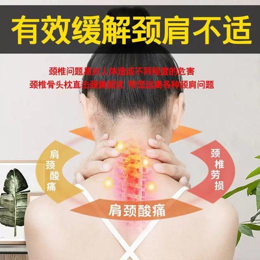 艾草骨头枕夏季清凉颈椎枕消暑解压透气颈椎枕护颈多功能枕头 商品图2