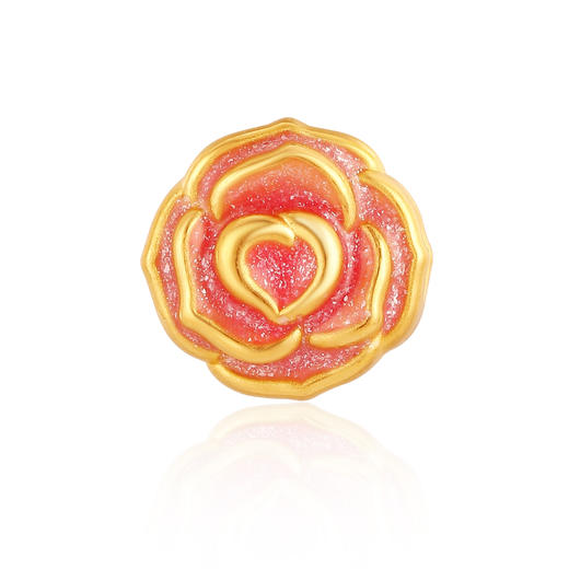 MEMORA诗普琳夏日甜心-玫瑰爱恋黄金足金女款玫瑰花转运珠HP540001 商品图0