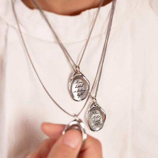 北京仓｜Pyrrha-Today I Will Be Fearless-无所畏惧 箴言 项链［加拿大设计师］ 商品图2