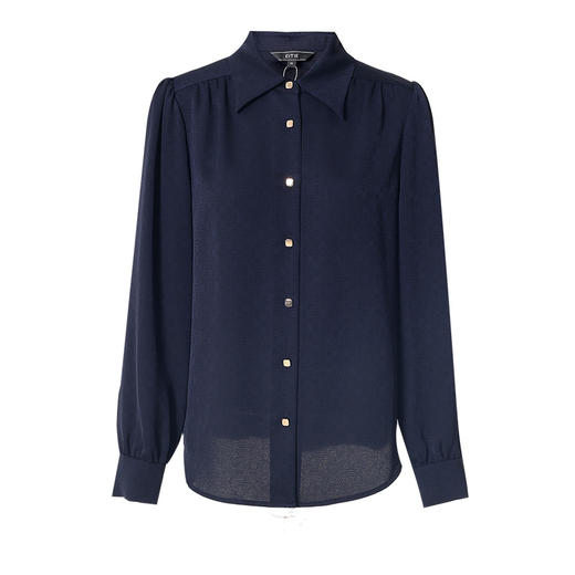 EITIE爱特爱衬衣秋季新款洋气舒适气质衬衣衬衫7109806 商品图5