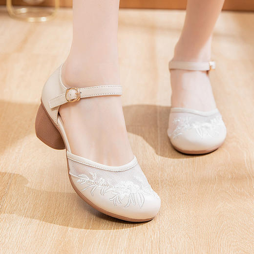 夏季新款，浅网纱中老年女鞋妈妈鞋WZ-23527 商品图5