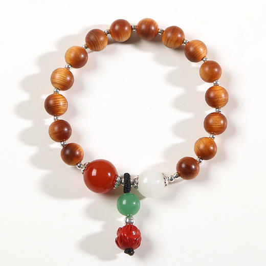 云璟崖柏 配饰手串 小南红 商品图4