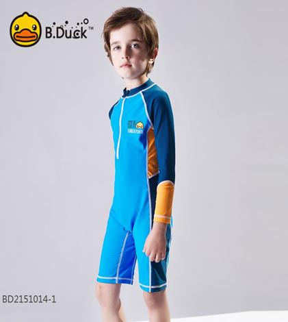 男童长袖连体泳衣，防晒专业泳衣速干，单件6折【BD2151014-1】 商品图0