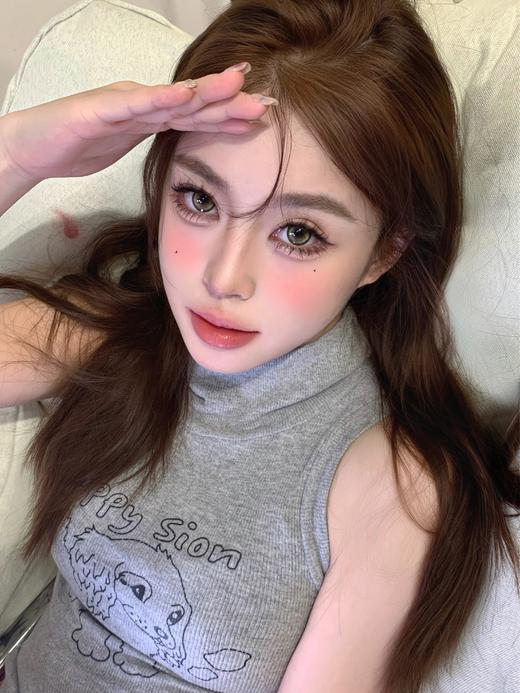 【大直径】NEWSCOKO-迷幻青芥-14.5mm【年抛 度数0-1000度 含有525/575度】 商品图10