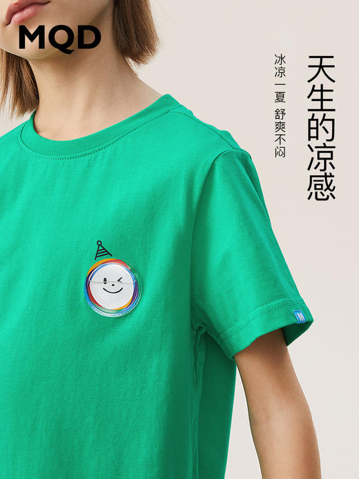 【秒1】【MQD】【冰氧吧】男童夏季新款多色宽松短袖T恤儿童纯棉卡通 商品图1