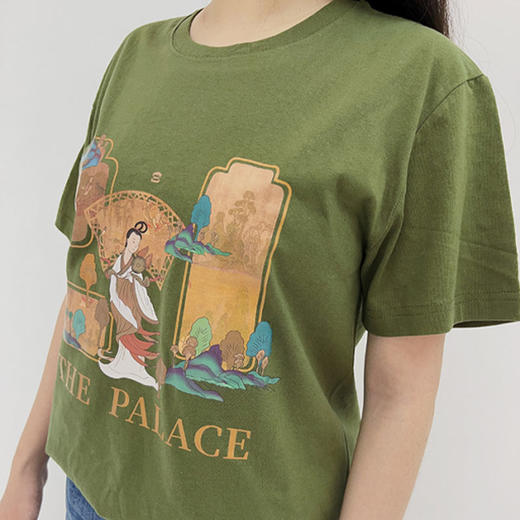 宫里的世界 洛神赋短袖T恤 军绿色 商品图1
