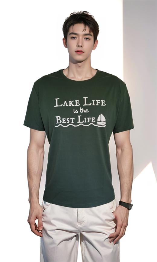 REDLAKE金色池塘T恤衫绿色（男女同款） 商品图6