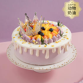 【送女神推荐】芋见女神生日蛋糕，女生儿童长辈控甜之选，缤纷鲜果搭配软糯芋泥，尽享清甜浪漫（广州幸福西饼蛋糕）