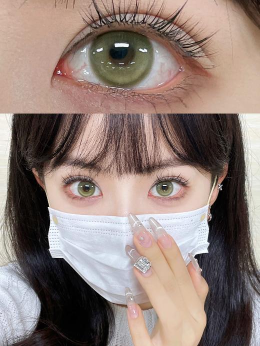 【大直径】Leenscolor-香菜棕绿-14.5mm【年抛 度数0-1000度 含525/575】 商品图8