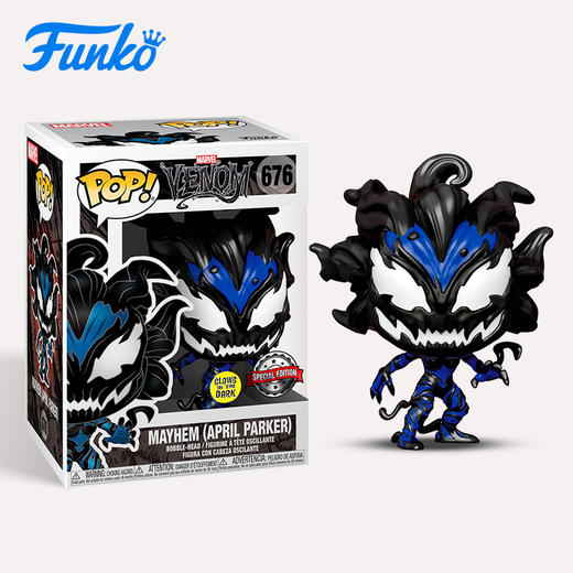 Funko POP! Marvel April Parker as Mayhem 美漫 漫威英雄 毒液艾普尔·帕克夜光限定款公仔手办摆件 58397 商品图2