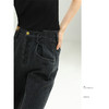 COCOBELLA设计感解构牛仔裤女质感铆钉宽松休闲裤直筒裤DN613 商品缩略图1
