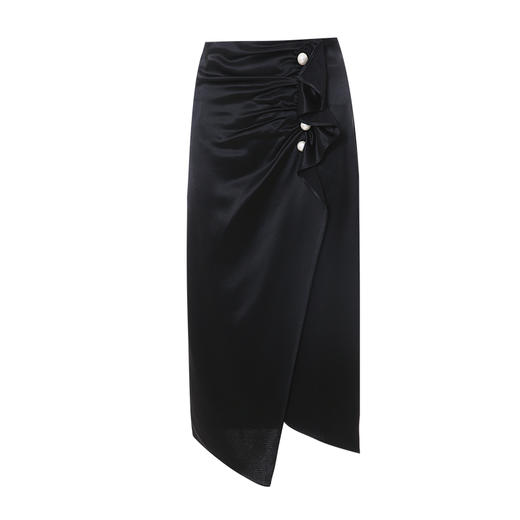 EITIE爱特爱秋冬新款优雅时尚高腰开叉百搭半身裙包臀裙女7106805 商品图5