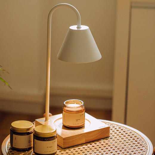  树可 香薰融蜡灯简约无火ins复古香氛灯调光无烟烛台浪漫台灯（送小苍兰蜡烛+灯泡*2） 商品图2