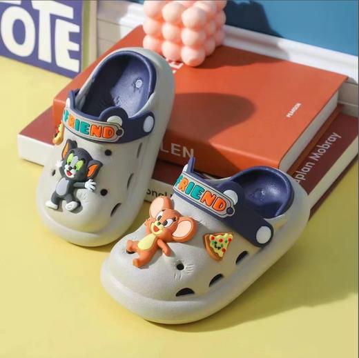 夏2202-3小童洞洞拖G230413（140-170码）灰 商品图0