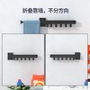 【免打孔晾衣杆晾衣架】 太空铝隐藏壁挂式折叠 浴室阳台可收缩挂衣服 拜托局限自由晾晒  商品缩略图3
