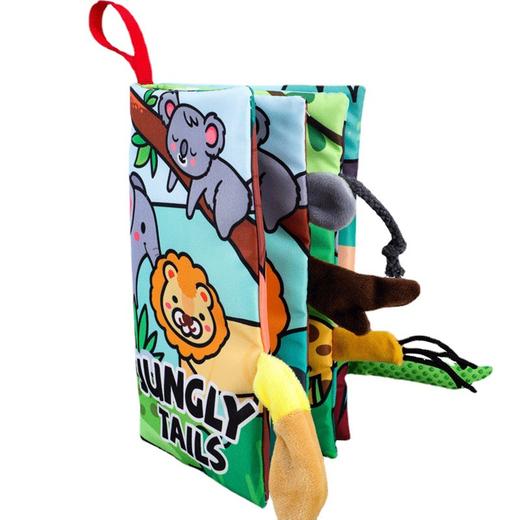 【婴儿尾巴布书宝宝开发脑力撕不烂布书】婴儿尾巴布书，开发宝宝脑力与想象力，儿童响纸立体设计，撕不烂的布质材料，早教书玩具-QQ 商品图4