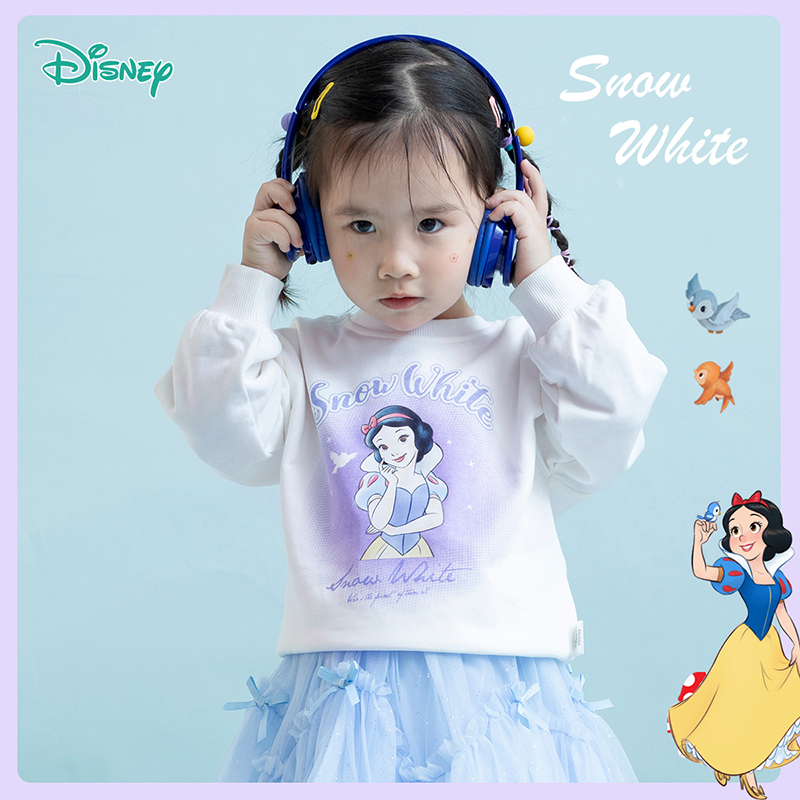 【商场同款】迪士尼童装女童套头卫衣春秋季洋气宝宝公主卡通上衣