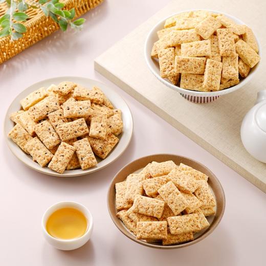 中国台湾庄家方块酥全麦/海苔/咸蛋黄430g香香脆脆一口酥层次分明 055391/054021/054020 商品图2
