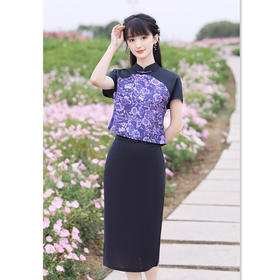 时尚改良，新中式旗袍两件套GX20145