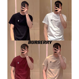 【买一赠一！单件不发！ 配礼盒】BURBERRY 专属标识图案T恤衫夏季 男女同款 3-5天内发货