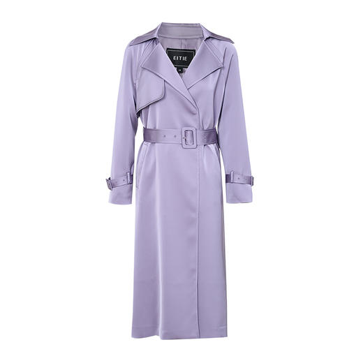 EITIE爱特爱秋季新款束腰显瘦修身百搭温柔风衣7104802 商品图5