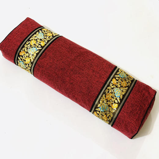 艾草枕头护颈枕高枕中式复古仿古宫廷养生睡眠护颈椎方枕单人枕芯 商品图3