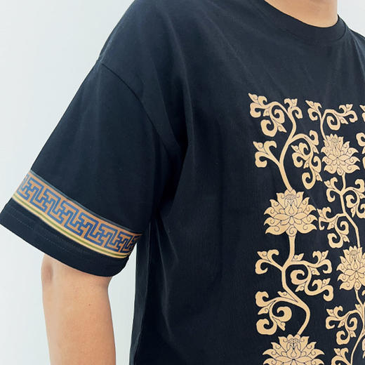 【宫里T恤】牡丹花纹短袖T恤 商品图2